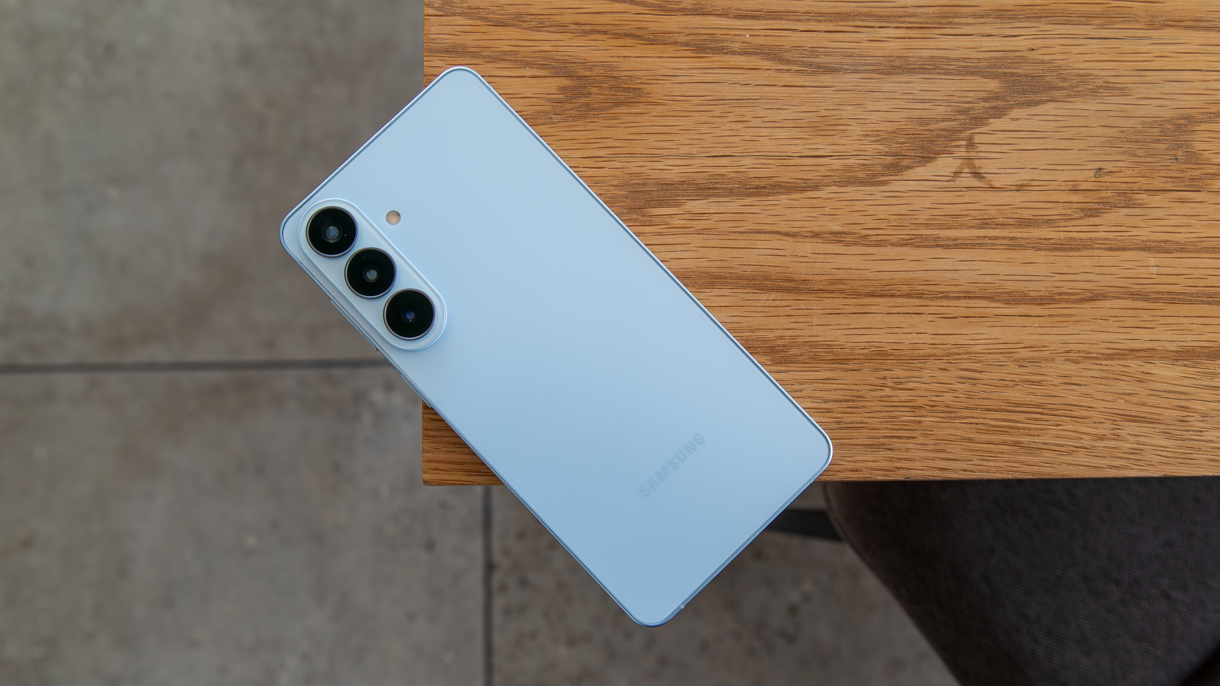 Galaxy S26 Plus face down on a table