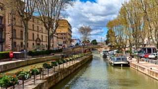 A canal in the French city of Narbonne