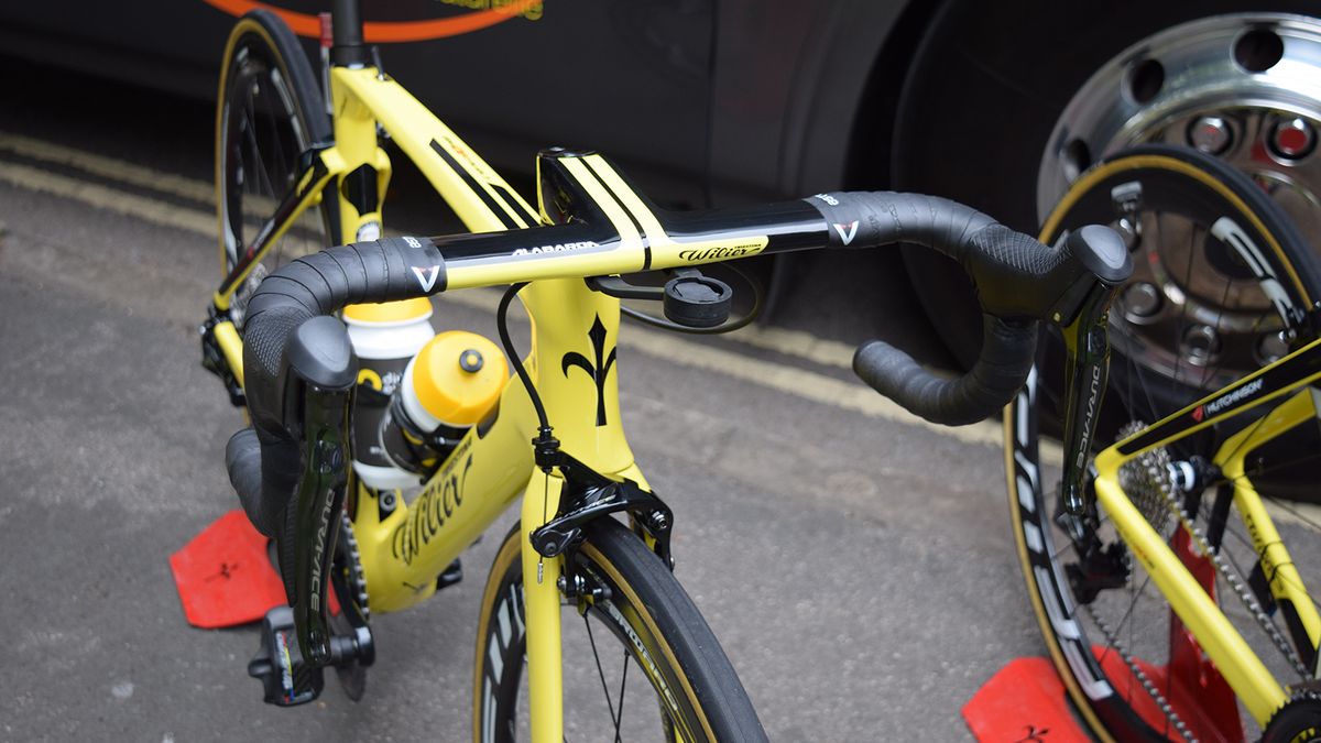 Direct Energie use Wilier branded Alabarda integrated cockpits, with the name inspired by a type of axe