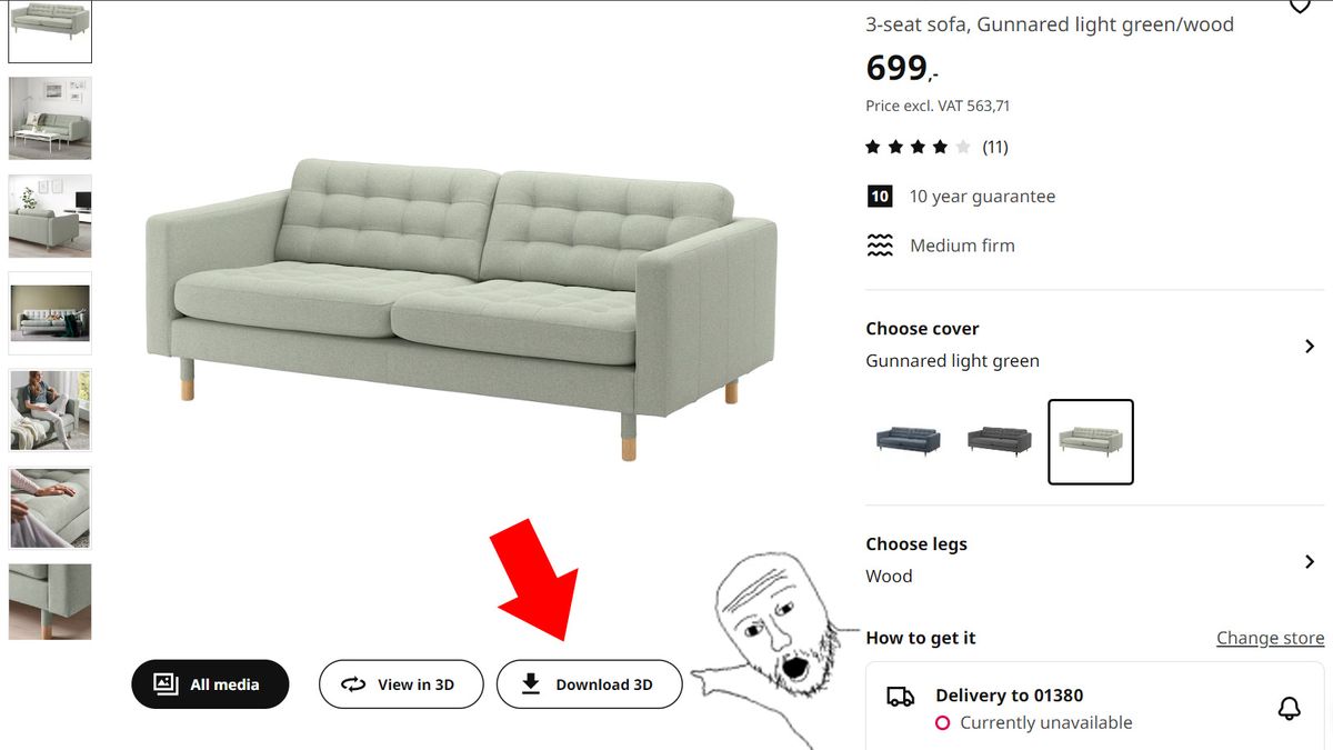 Free Ikea 3D model downloader is a goldmine for interior design ...