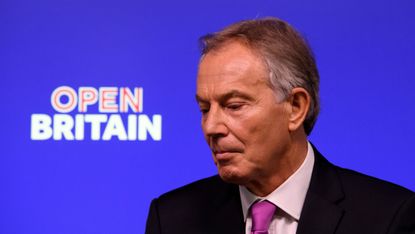 Tony Blair at an event organised by anti-Brexit group Open Britain in February 2017