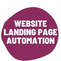 Website landing page automation