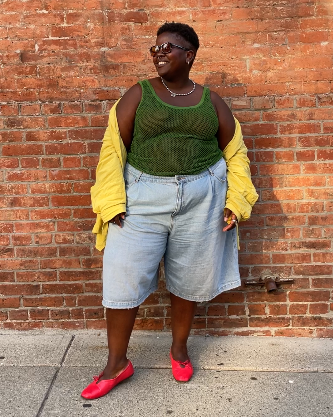 Lydia Okello wearing a breathable summer outfit