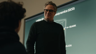 Bruce Banner smiling at Peter in Brand New Day's first trailer. 