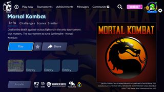 Antstream Arcade Mortal Kombat page