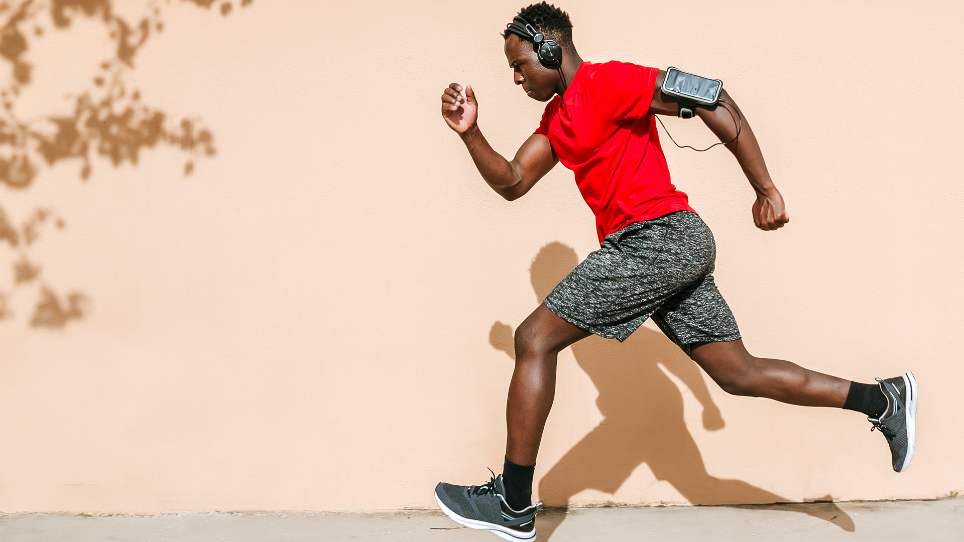 Man running outdoors