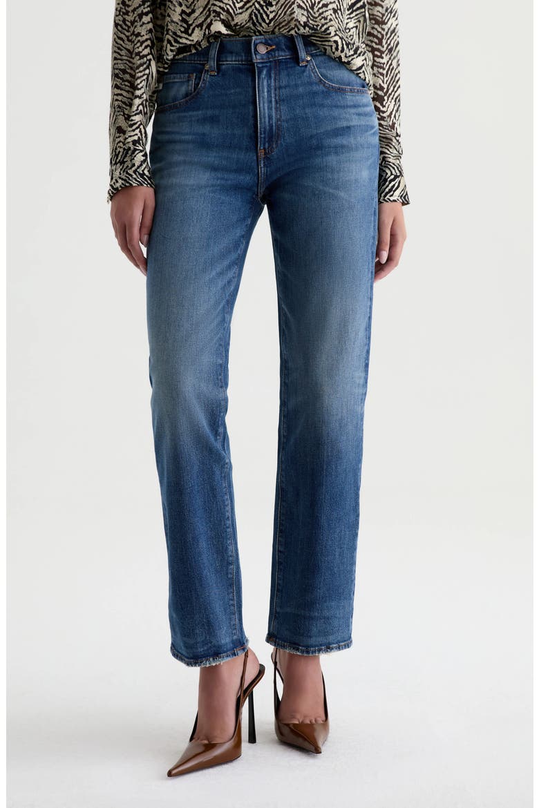 Brinley Mid Rise Straight Leg Jeans
