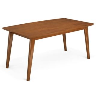 Simpli Home Solid Hardwood and Rubberwood Dining Table 