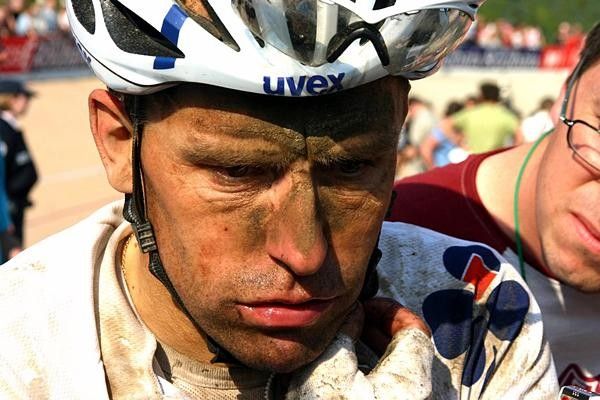 Fr&eacute;d&eacute;ric Guesdon (Fran&ccedil;aise des Jeux) looking forward to a shower.