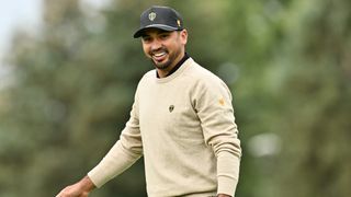 Jason Day in a practice round before the Presidents Cup