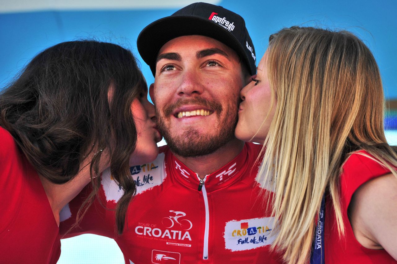 Giacomo Nizzolo (Trek-Segafredo) in the lead at Tour of Croatia