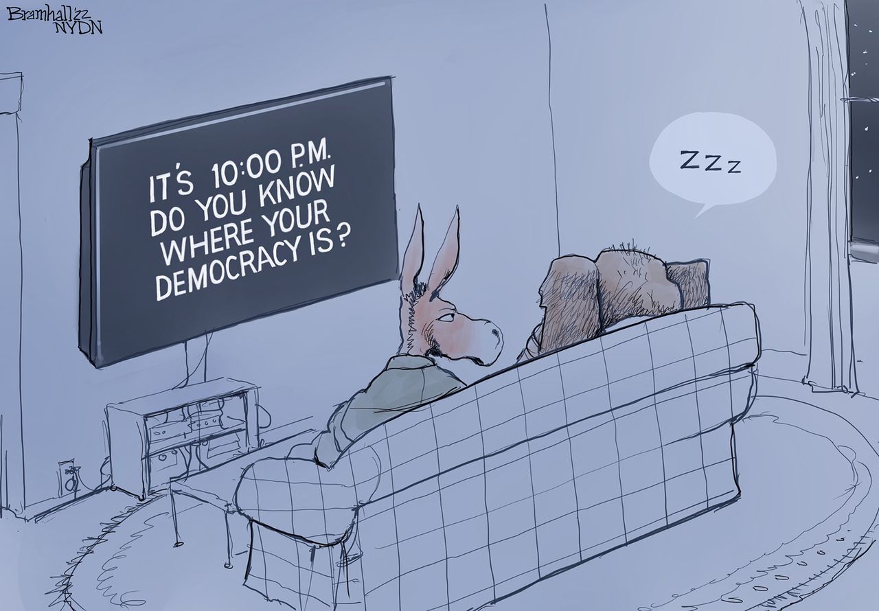 Political Cartoon.