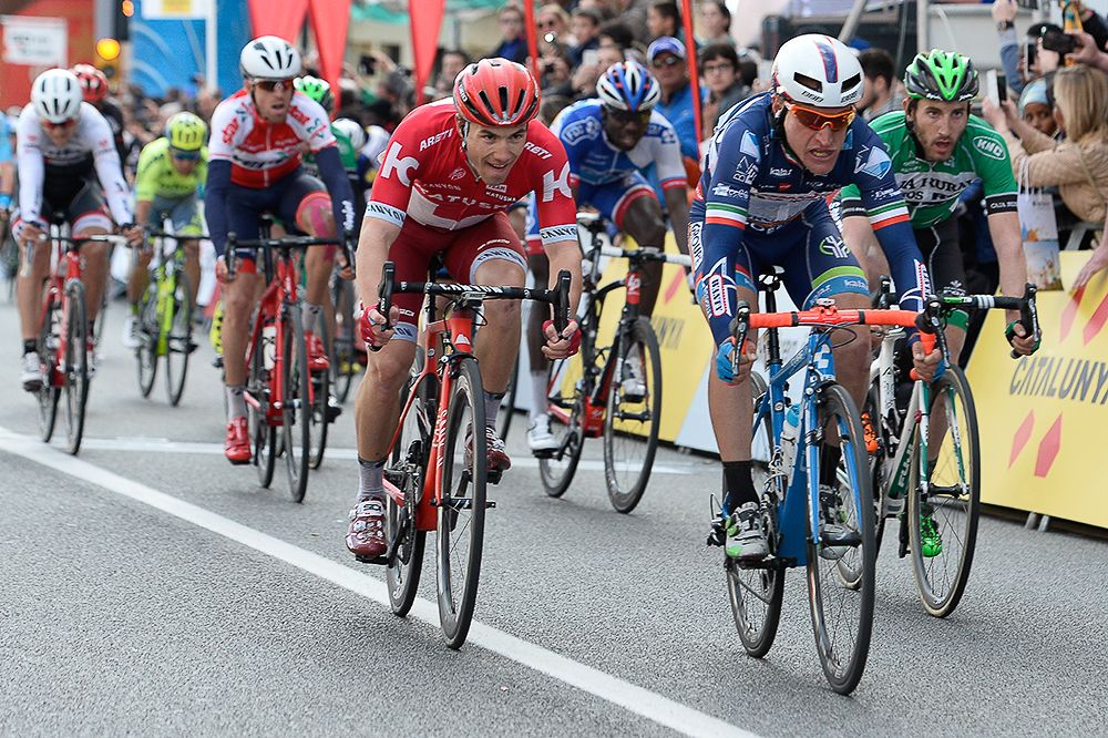 Enrico Gasparotto (Wanty - Groupe Gobert) and Aleksei Tsatevich (Team Katusha)