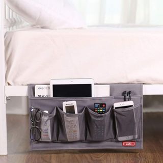 Storage bedside caddy with remotes 