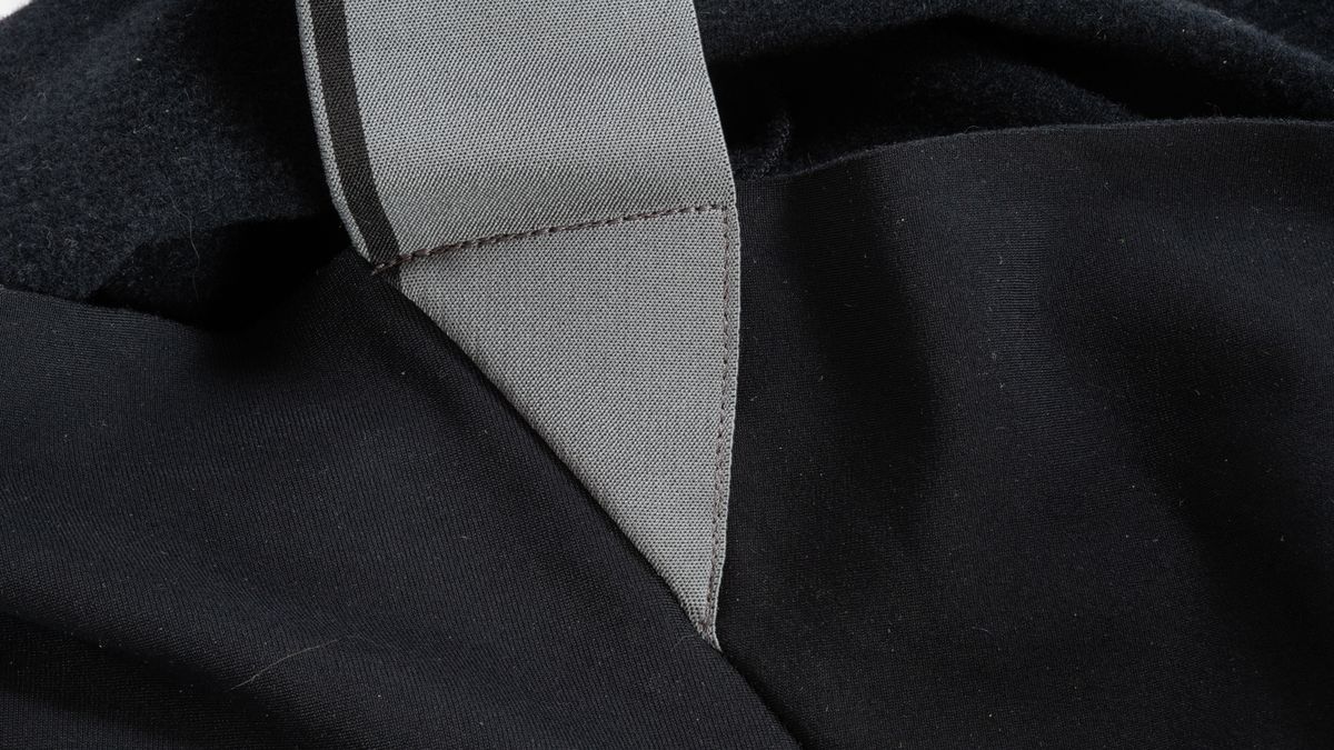 Assos Mille GTS Spring Fall bib shorts c2 detail of rear strap tie in