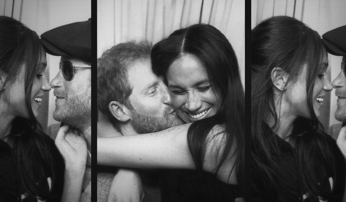 Prince Harry &amp; Meghan, The Duke and Duchess of Sussex together in a photobooth