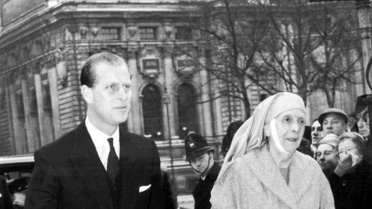 The Duke Of Edinburgh And His Mother In 1960