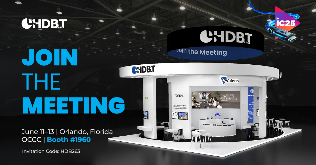 The HDBaseT Alliance booth at InfoComm.
