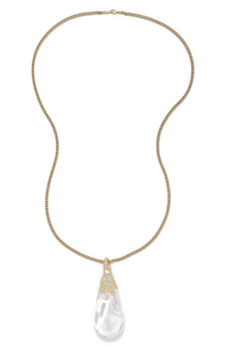 Liquid Lucite&amp;reg; Teardrop Pendant Necklace
