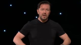 Ricky Gervais doing stand up