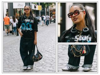 Londoner Streetstyle-Kleidung September 2024