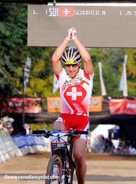Switzerland's Nino Schurter takes the opening World Cup round
