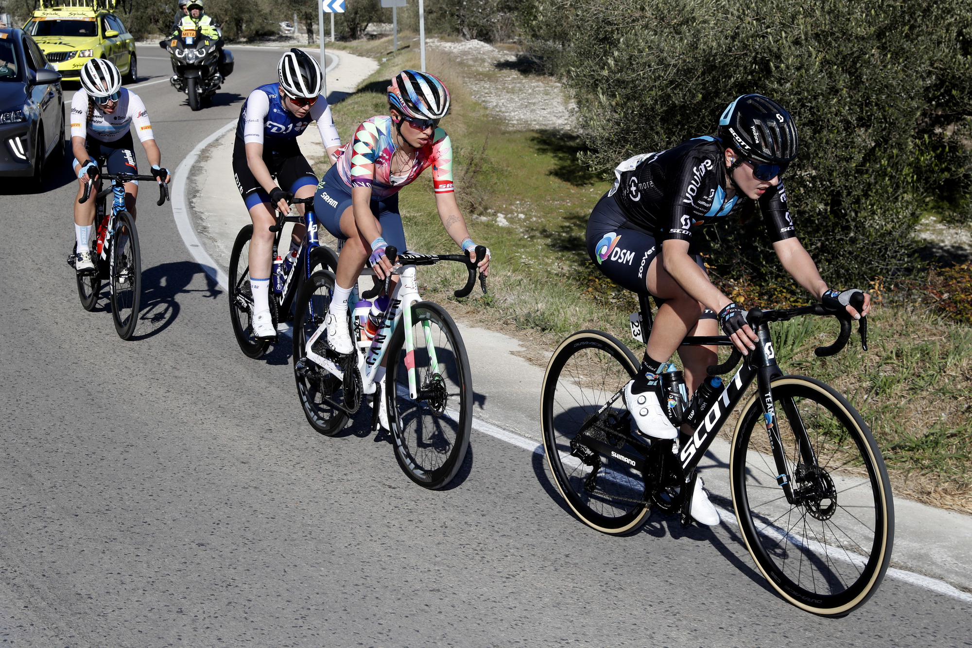 Volta Comunitat Valenciana Femines 2022 6th Edition 2nd stage Altea Cocentaina 117 km 18022022 Juliette Labous FRA Team DSM photo GomezSprintCyclingAgency2022