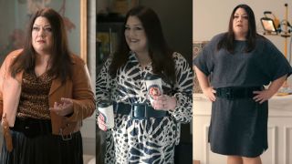 dana sue in three versions of the same outfit on sweet magnolias