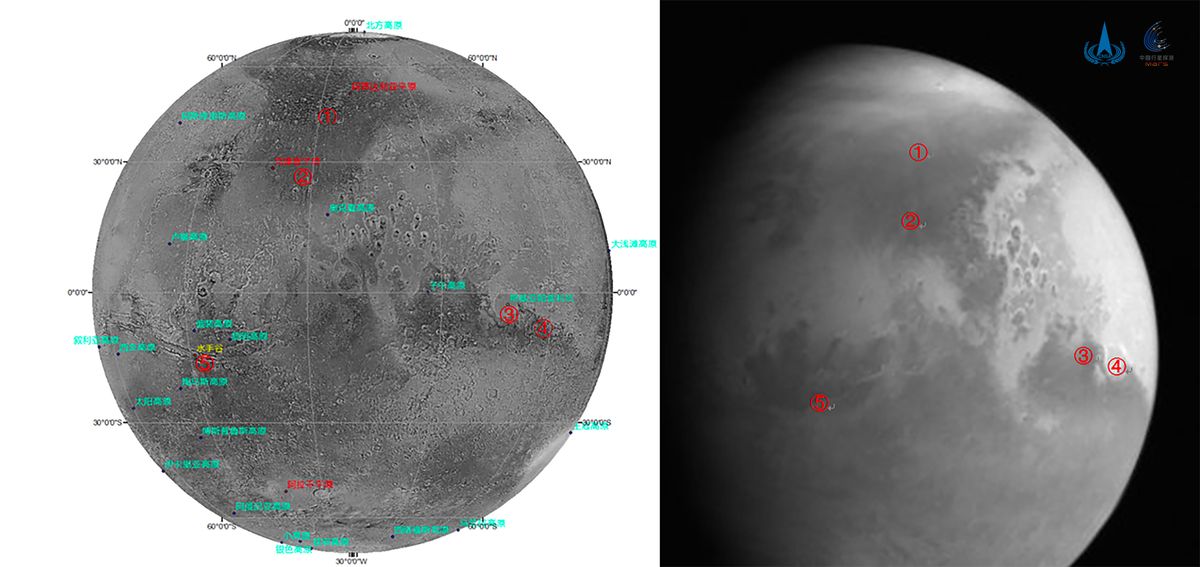 China's Tianwen-1 Mars mission snaps its 1st photo of Red Planet | Live ...