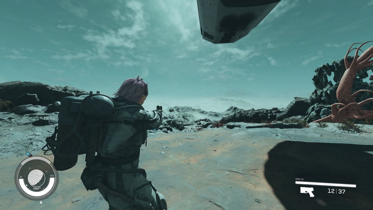 Starfield in third-person with an FOV of 120.