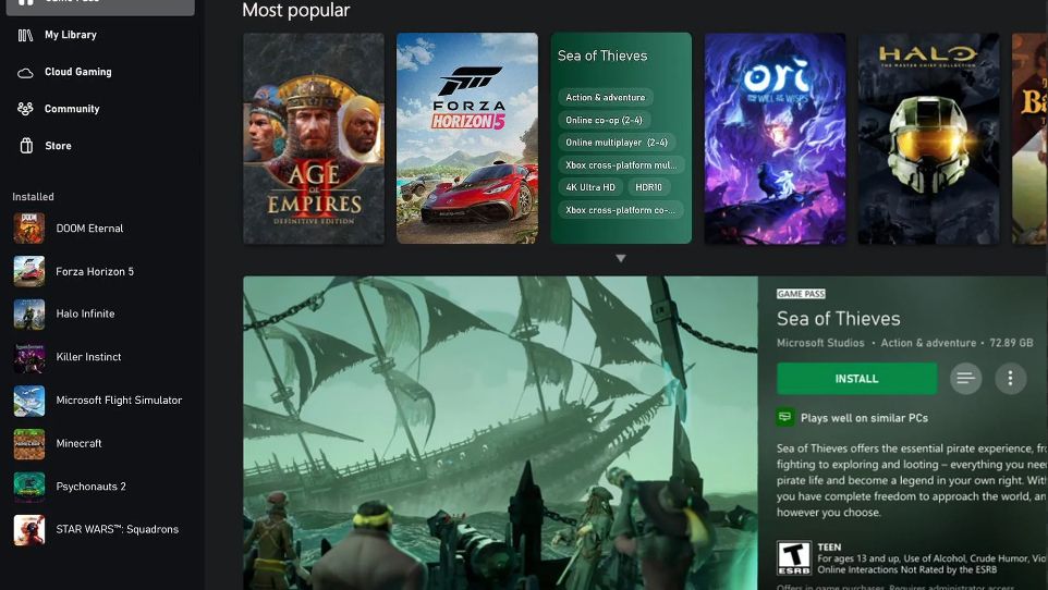 De Xbox-app vertelt je nu of de game die je gaat kopen goed werkt op vergelijkbare pc’s