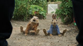 A scene inside the vegetable garden has Benjamin and Peter (James Corden) almost caught. One of the interesting references that Animal Logic looked to for Peter was Ferris Bueller