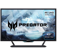 Acer Predator CG437KP 42.5-inch 4K gaming monitor:£1,339.99£899.99 at Box
This Acer Predator 4K gaming monitor offers an immersive gaming experience with its 42-inch UHD display, G-SYNC compatibility and 144Hz refresh rate for smooth, tear-free gameplay, and a fast 1ms response time for fantastic responsiveness. Normally a premium display by any measure, you can get it for just under £900