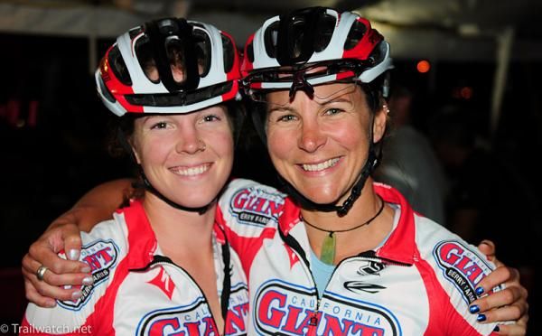 California Giant Berry teammates Teal Stetson-Lee (L) and Meredith Miller (R).