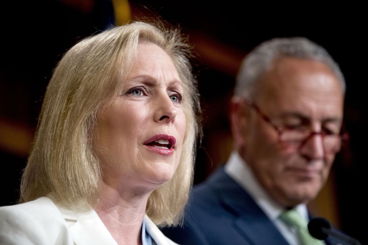 Kirsten Gillibrand and Chuck Schumer.