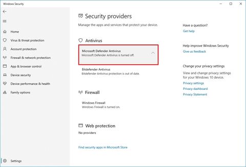 How to permanently disable Microsoft Defender Antivirus on Windows 10 ...