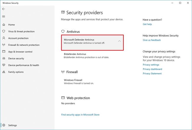 How to permanently disable Microsoft Defender Antivirus on Windows 10 ...