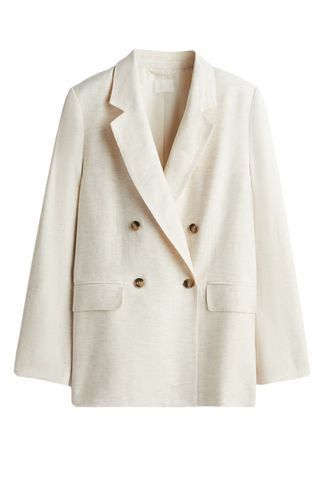 Linen-Blend Blazer