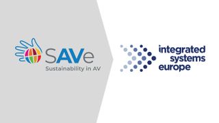 The SAVe logo next to the ISE 2023 logo, which will be making its first appearance at the event. 