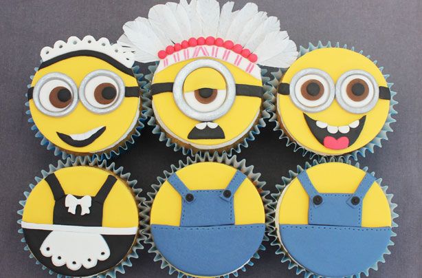 Minion cupcakes