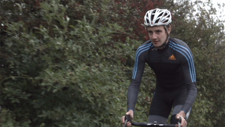 Alistair Brownlee riding a bike