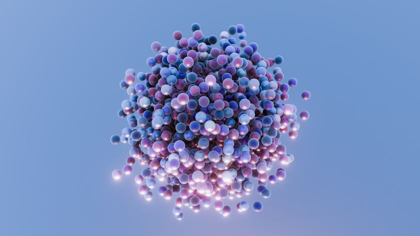 An illustration of small particles gathered together in an orb