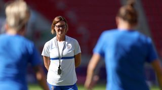 France women's head coach Corinne Diacre | France v Italy live stream