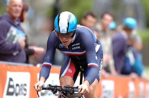Johan Le Bon (France) stopped the clock for 11th place at the U23 time trial Worlds.