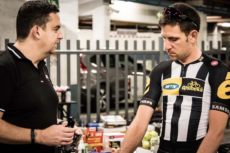 Matt Brammeier talks to one of the Rotor representatives
