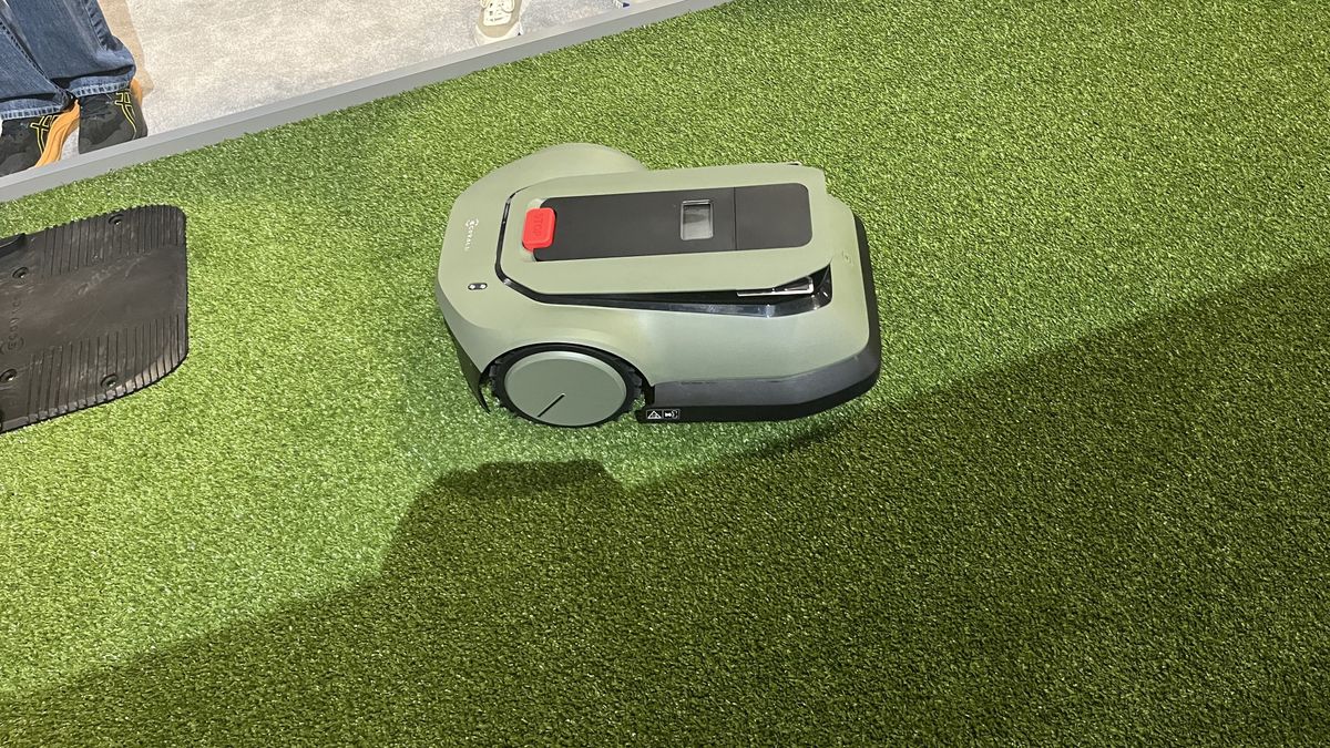 ECOVACS' GOAT robotic lawn mower at CES
