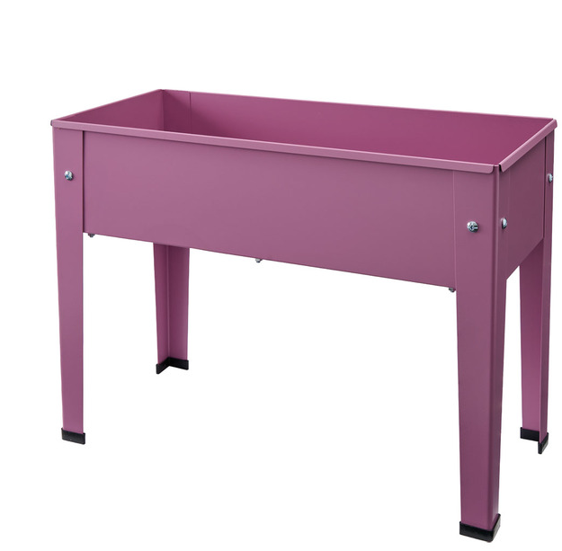 Pink Raised Planter from Aldi's new gardening range