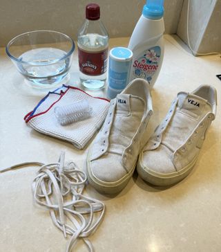 How to clean canvas sneakers: