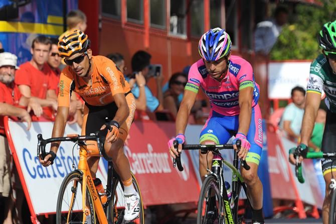 Egoi Martinez (Euskaltel) and Michele Scarponi (Lampre) lost out on the stage