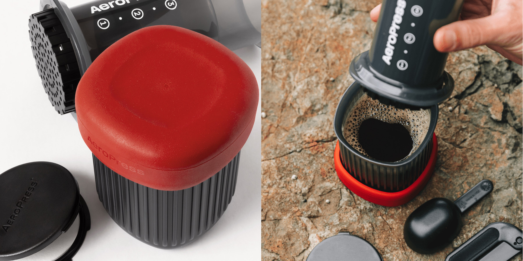 AeroPress Go in action